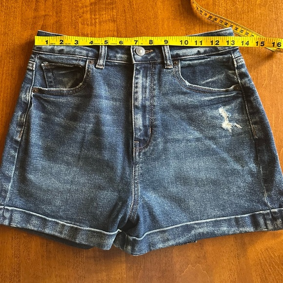 American Eagle Outfitters•women’s highest rise mom shorts•size 4•blue•NWT•new - Picture 9 of 15